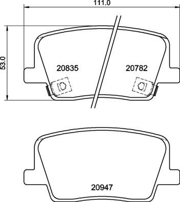 BREMBO Fékbetét, mind P77003_BREMBO