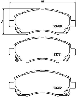 BREMBO Első fékbetét P78009_BREMBO