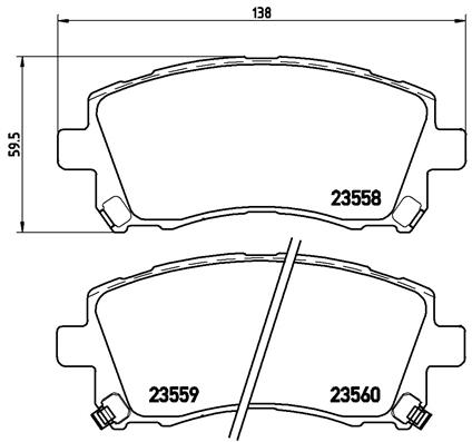 BREMBO Első fékbetét P78010_BREMBO