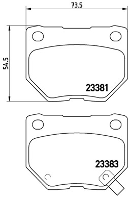 BREMBO Hátsó fékbetét P78016_BREMBO