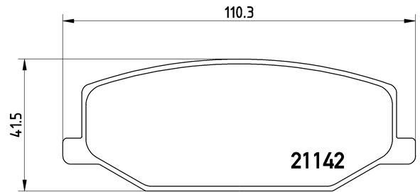 BREMBO Első fékbetét P79001_BREMBO