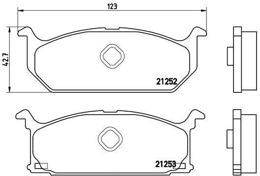 BREMBO Első fékbetét P79003_BREMBO