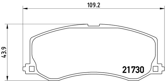 BREMBO Első fékbetét P79004_BREMBO