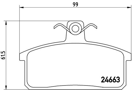 BREMBO Első fékbetét P79007_BREMBO