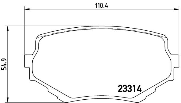 BREMBO Első fékbetét P79009_BREMBO