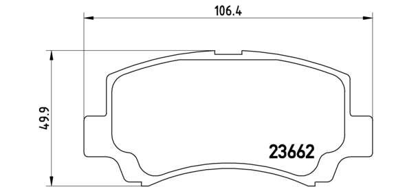 BREMBO Első fékbetét P79011_BREMBO