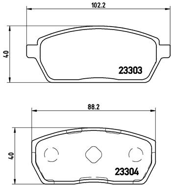 BREMBO Első fékbetét P79017_BREMBO