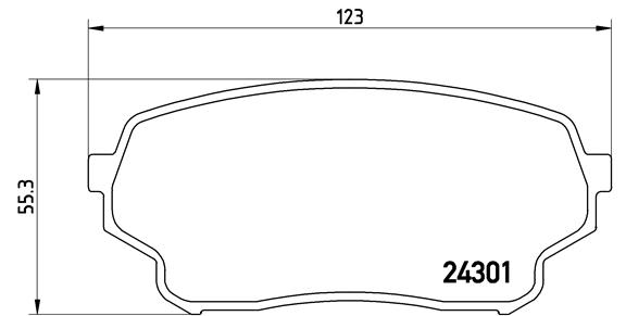 BREMBO Első fékbetét P79019_BREMBO