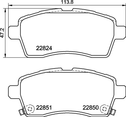 BREMBO Fékbetét, mind P79037_BREMBO