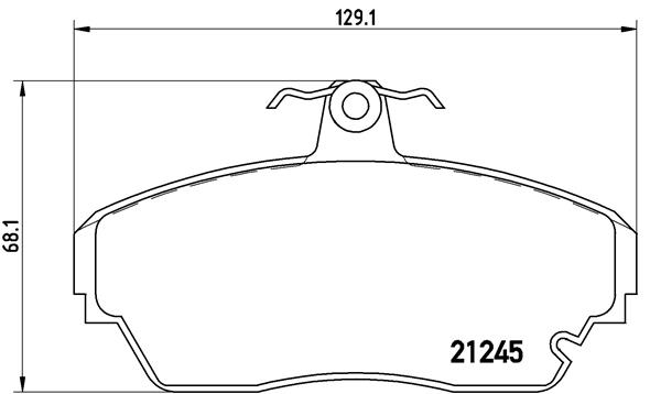 BREMBO Első fékbetét P82001_BREMBO