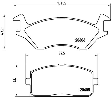 BREMBO Első fékbetét P83004_BREMBO