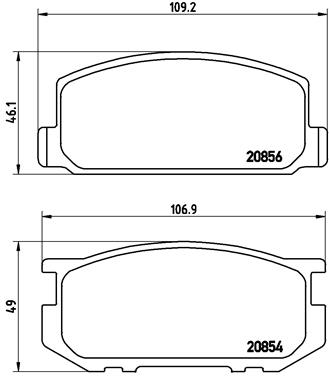 BREMBO Első fékbetét P83005_BREMBO