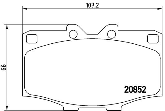 BREMBO P83006_BREMBO Első fékbetét