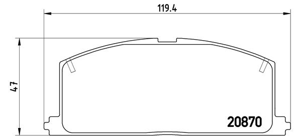 BREMBO Első fékbetét P83011_BREMBO