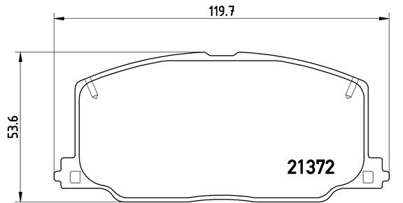 BREMBO Első fékbetét P83016_BREMBO