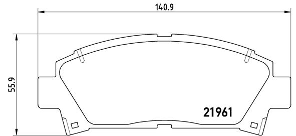 BREMBO Első fékbetét P83028_BREMBO