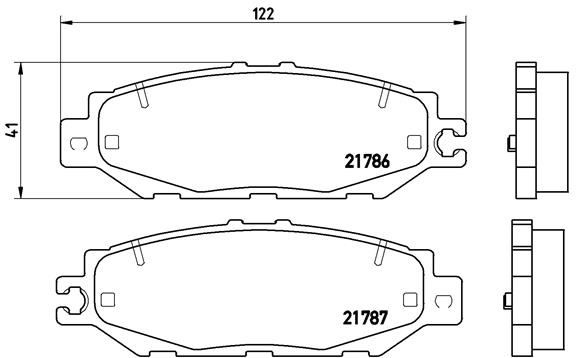 BREMBO Hátsó fékbetét P83036_BREMBO