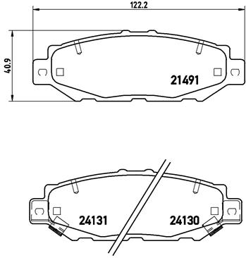 BREMBO Hátsó fékbetét P83038_BREMBO