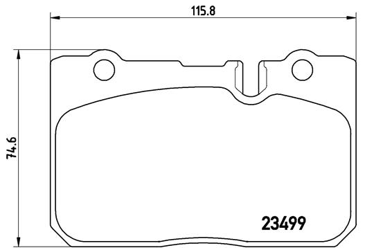 BREMBO Első fékbetét P83039_BREMBO