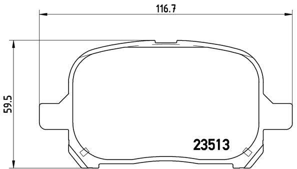 BREMBO Első fékbetét P83040_BREMBO