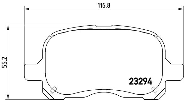 BREMBO Első fékbetét P83044_BREMBO