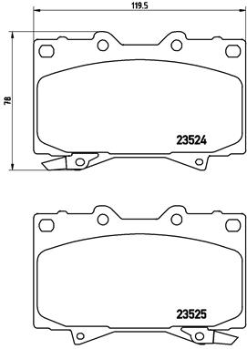 BREMBO Első fékbetét P83048_BREMBO