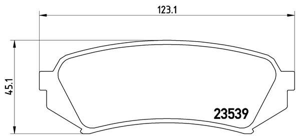 BREMBO P83049_BREMBO Hátsó fékbetét