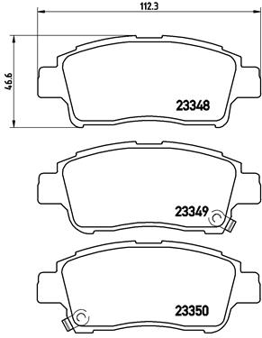 BREMBO Első fékbetét P83050_BREMBO