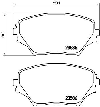 BREMBO Első fékbetét P83055_BREMBO