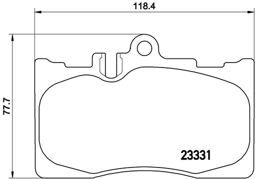 BREMBO Első fékbetét P83058_BREMBO