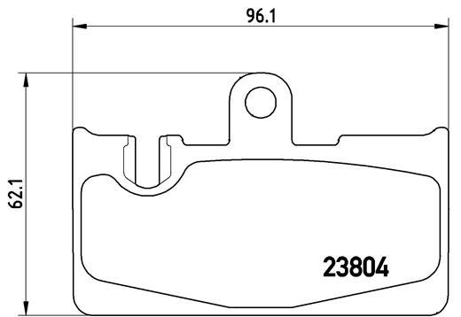 BREMBO Hátsó fékbetét P83059_BREMBO