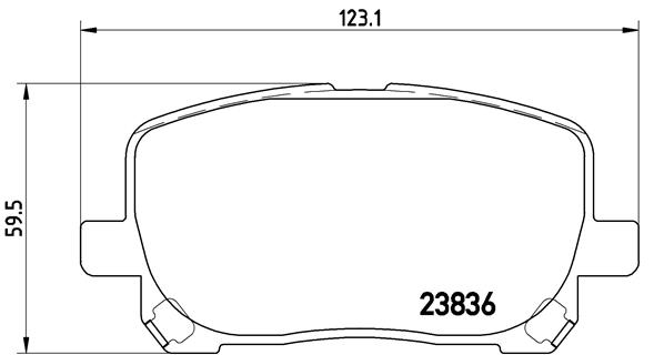 BREMBO Első fékbetét P83061_BREMBO