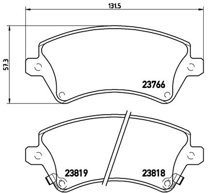 BREMBO Első fékbetét P83064_BREMBO