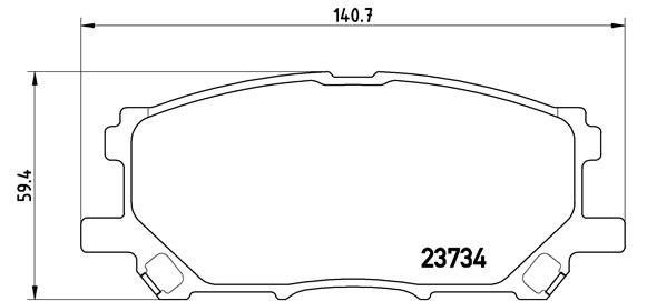 BREMBO Első fékbetét P83067_BREMBO