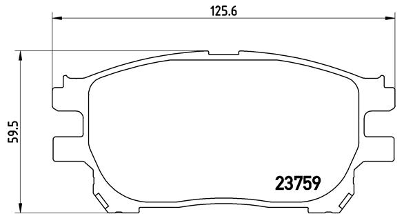 BREMBO Első fékbetét P83070_BREMBO