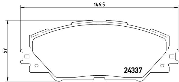 BREMBO Első fékbetét P83071_BREMBO