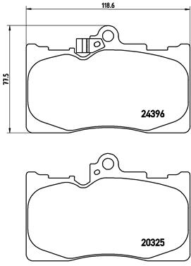 BREMBO Első fékbetét P83072_BREMBO