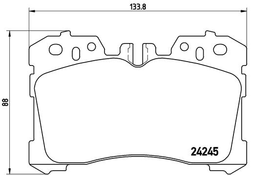 BREMBO Első fékbetét P83075_BREMBO