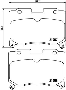 BREMBO Első fékbetét P83090_BREMBO