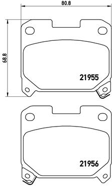 BREMBO Hátsó fékbetét P83091_BREMBO