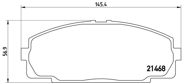 BREMBO Első fékbetét P83092_BREMBO