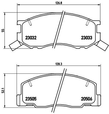 BREMBO Első fékbetét P83093_BREMBO