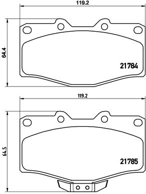 BREMBO Első fékbetét P83095_BREMBO