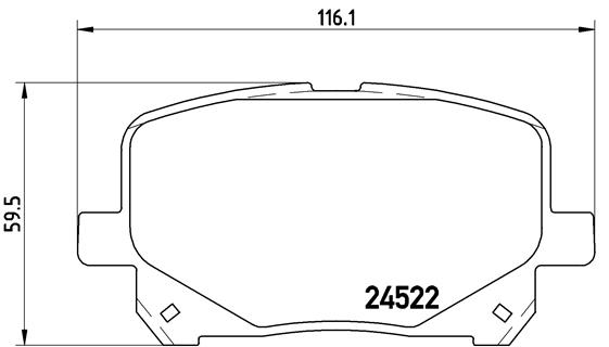 BREMBO Első fékbetét P83100_BREMBO