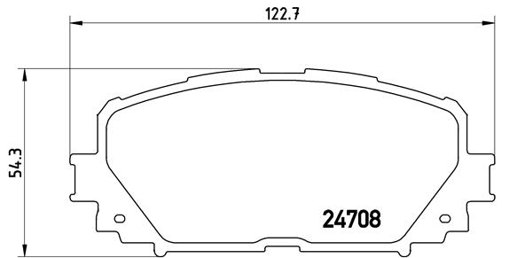 BREMBO Első fékbetét P83101_BREMBO