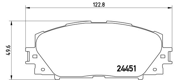 BREMBO Első fékbetét P83106_BREMBO