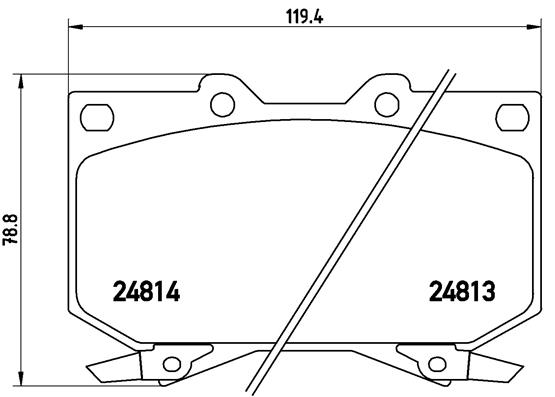 BREMBO Első fékbetét P83108_BREMBO