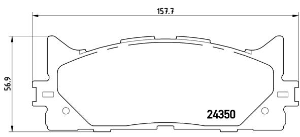 BREMBO P83117_BREMBO Első fékbetét