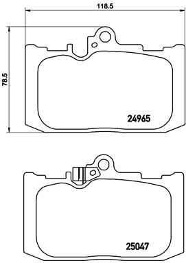 BREMBO Első fékbetét P83131_BREMBO