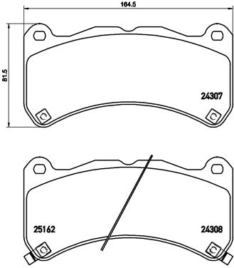 BREMBO Első fékbetét P83146_BREMBO